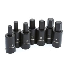Husky 12 In. Drive Hex Bit Impact Socket Set Mm Missing 14