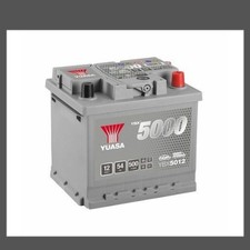 Yuasa YBX5012 Silver High Performance SMF Battery EU DIN
