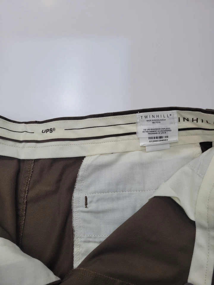 TwinHill UPS Hombres Talla 40 R United Servicio Parcelario Auténtico Uniforme Pantalones Marrón Foto 4 de 4
