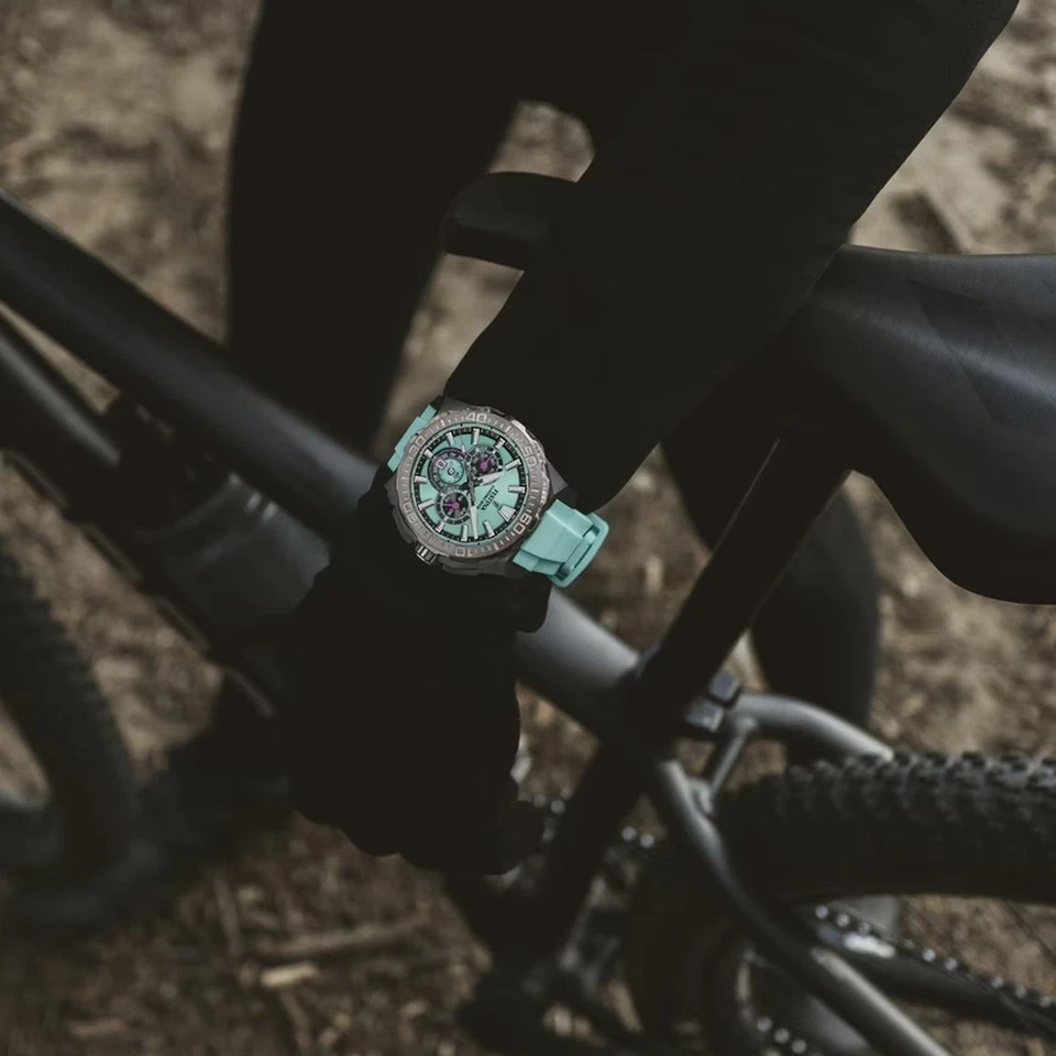 Festina Chronograph F20726-2 Chrono Bike 2025 Silicone Band Turquoise 20ATM - Image 3 of 4