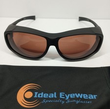 Polarized Sunglasses Fit Over Prescription Rx glasses UV400 Wrap Around Shield