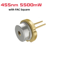 1pcs 455nm 5500mW High Power Blue Laser Diode with FAC Square