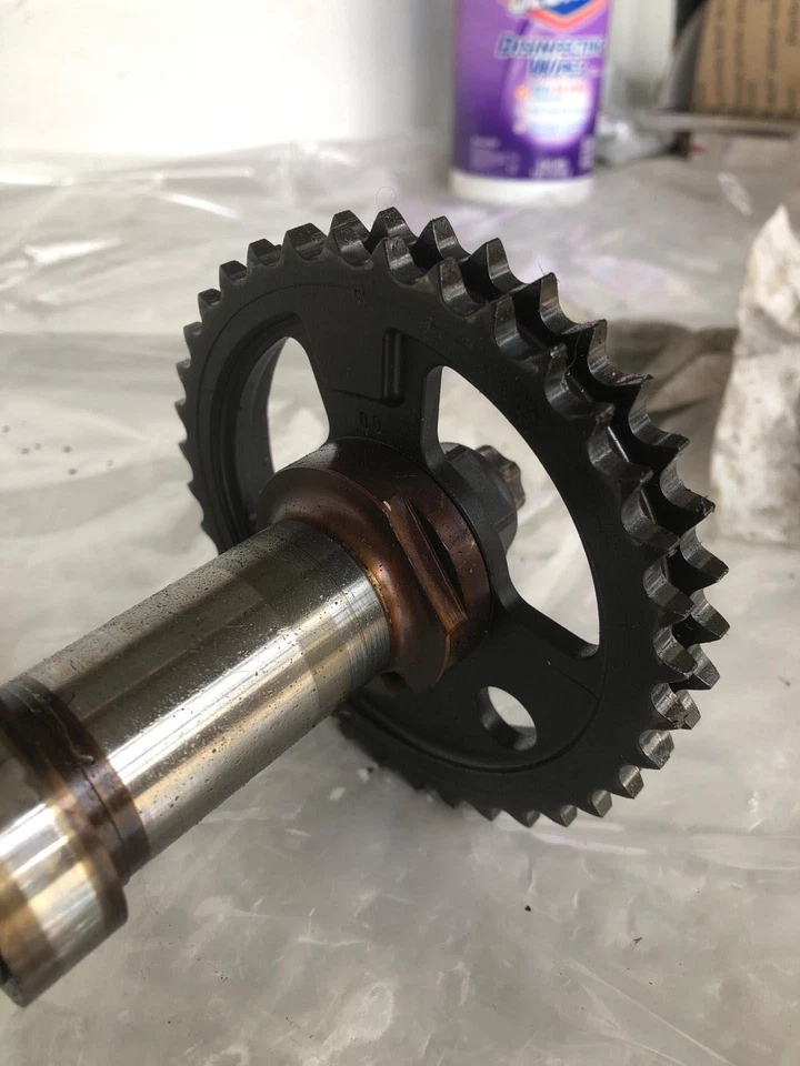 2001 MERCEDES BENZ ML430 Exhaust Camshaft Cam Shaft w/ Gear Sprocket Left Side - Image 3 of 4