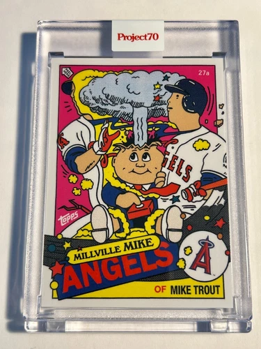 2021 Topps Project 70 Ermsy MIKE TROUT Angels GPK Garbage Pail Kids Art Card 357