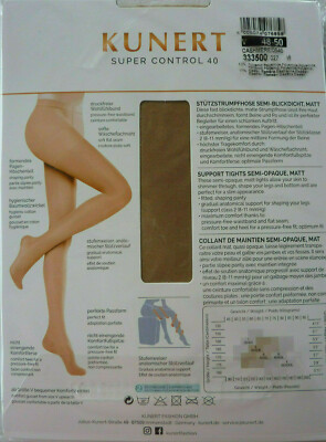 KUNERT Ladies SUPER CONTROL 40, Support Tights Matt 31den 38-50 Pantyhose