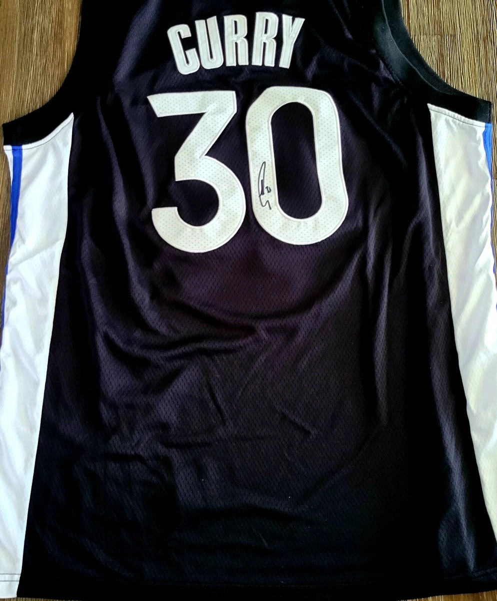 Stephen Curry Signed 2019 20 Alternate Jersey The Town Size 50 Beckett CERT