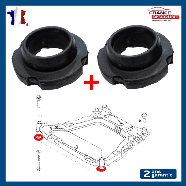 2X Silentblock AchsschenkelstüTze FüR Renault Koleos I 2.0 Dci 54400JY20A-image
