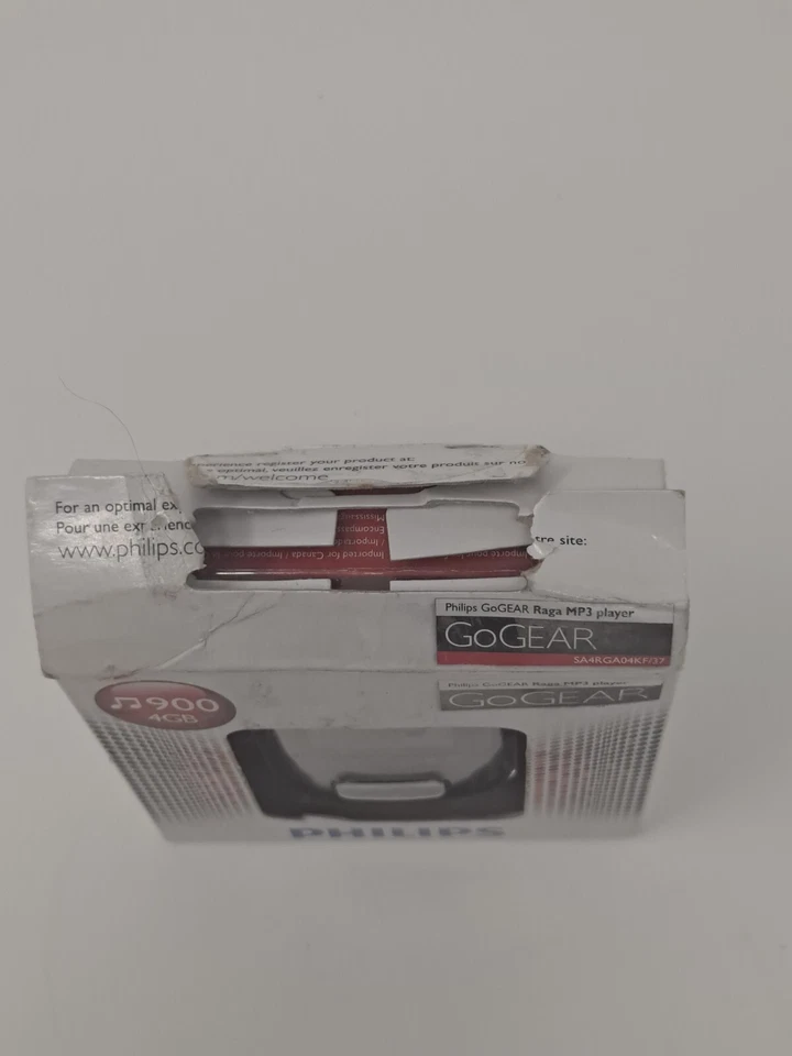 Philips Go Gear Raga Reproductor de MP3 900 4 GB GoGear NUEVO Caja abierta RARO Completo Foto 2 de 4