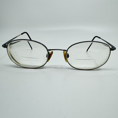 Flexon By Marchon Glasses Dark Grey 50-20-140 Used Dark Silver H9997