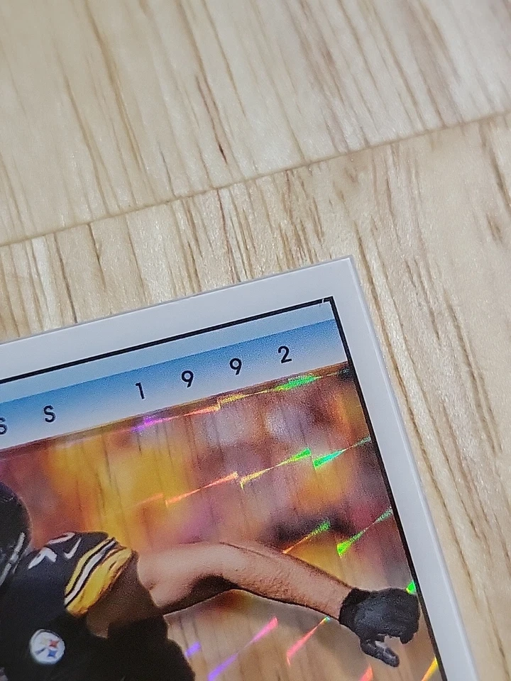 2022 Clearly Donruss TJ WATT Holo Mosaic 1992 Retro #92-20 Steelers SSP - Image 3 of 4