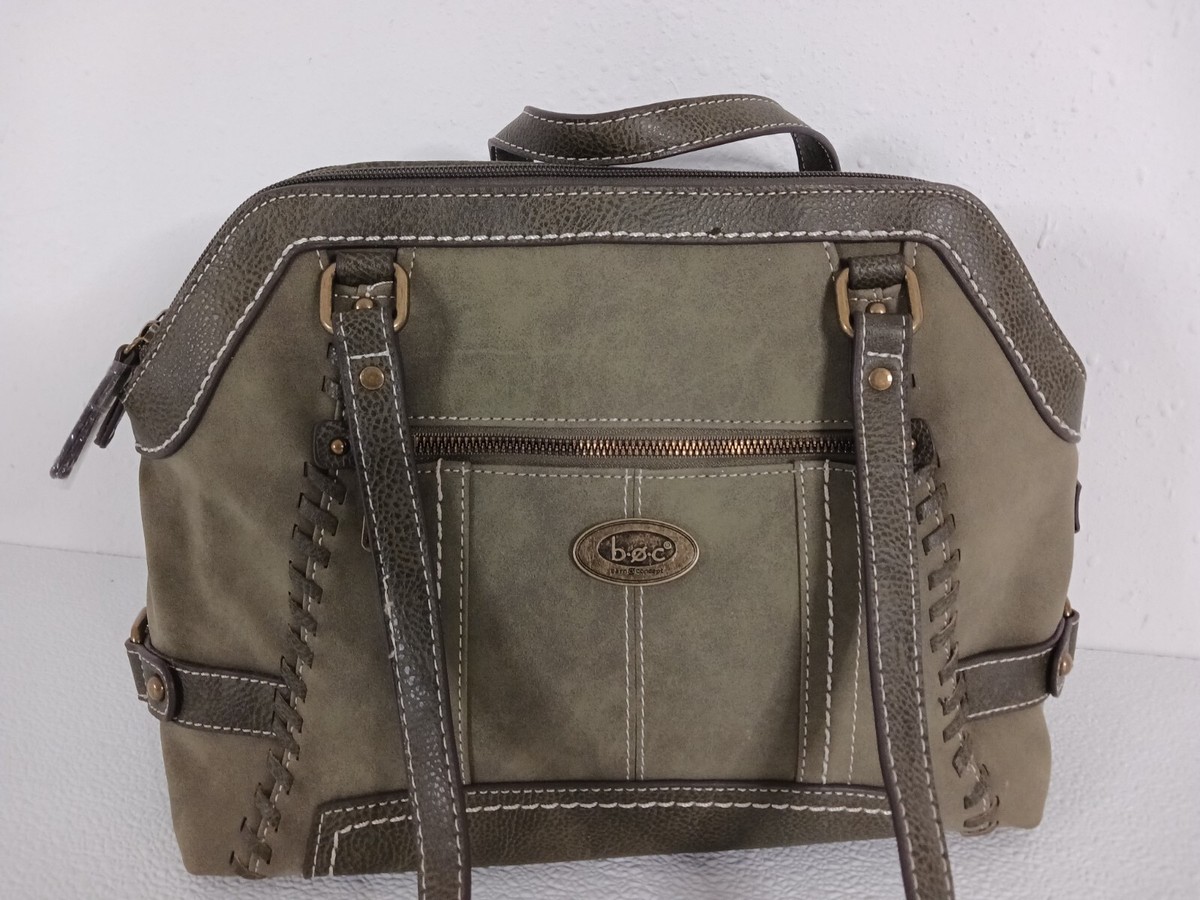 BOC Thornton Crossbody Bag w/ Suede and Vegan Leather Moss Green