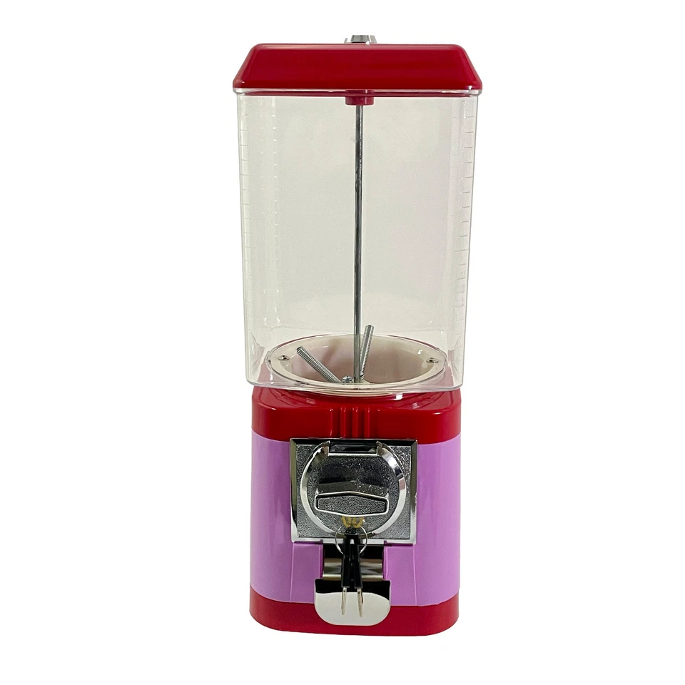 BOULEMAUS Kaugummi Automat - Farbe Pink-Rot - 2 Euro Münzeinwurf