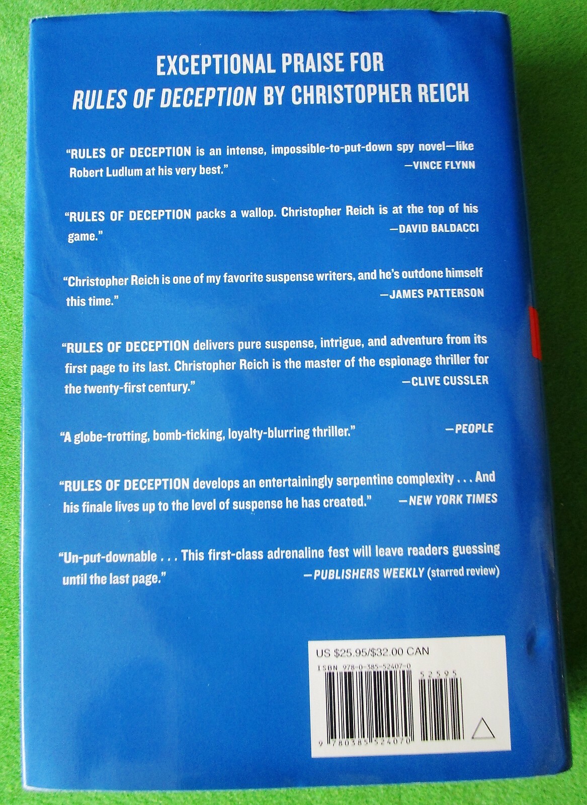 Jonothan Ransom JONATHAN RANSOM SERIES #2 RULES OF VENGEANCE BY CHRISTOPHER REICH HCDJ ...