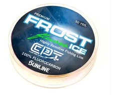Clam FROST ICE Fluorocarbon Metered Ice Fishing Line Fluorescent Clear 5 LB Test