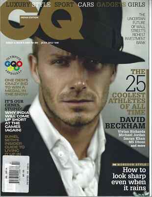 DAVID BECKHAM MICHAEL JORDAN GQ MAGAZINE INDIA JULY 2012