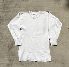 Vintage 70s 80s Thermal Long sleeve waffle Under Shirt S M