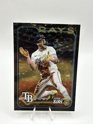 Jose Siri 2024 Topps Series 2 Super box Black Foilboard Exclusive #436 Rays