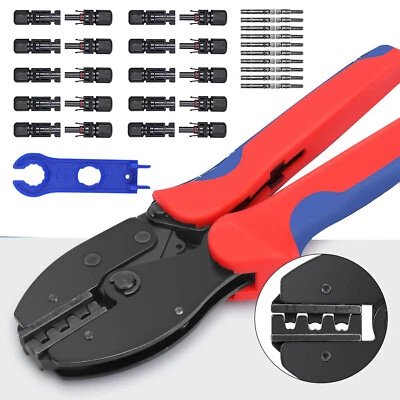 PV Stecker 10/100 Paar Solarstecker Solar Kupplung Kabel Crimpzange Solarzange