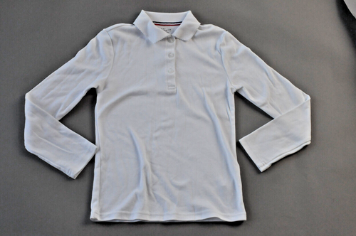 Girls School Uniform Shirts ~ Long Sleeve ~ French Toast ~ White ~ Size L 10/12 - Picture 2 of 7