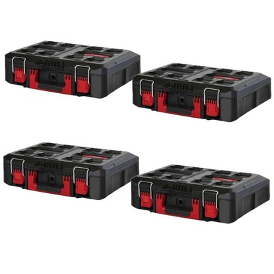Milwaukee PACKOUT Werkzeugkiste Koffer 4er-Pack ohne Einlage robust stapelbar KONVOLUT NEU UK
