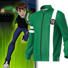 Ben10 Alien Force Ben Tennyson Cosplay Unisex Sweatshirt Jacket Zipper Coat 