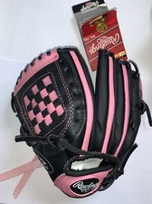 Rawlings PL90PB Players Series Baseball Glove 9 inch Left Hand Throw 3-5yo Pink