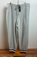 Tommy Hilfiger Women's Grey Stripe Cuff Sweatpant XL New With Tag