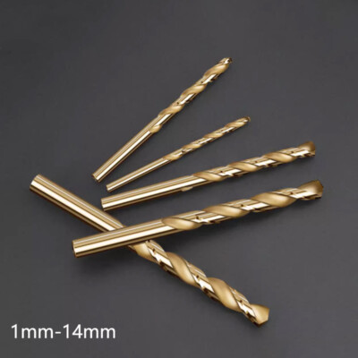 1-14mm HSS M35 Cobalt Twist Drill Bits HSS-Co Jobber Bit Metal Stainless Steel