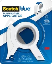 ScotchBlue TA3-SB Painters Tape Applicator, Blue, with 1 Starter Roll, 3.6cm x 18.2m
