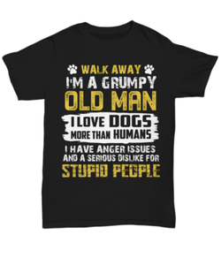 dog grumpy paw lover puppy dad tee gifts