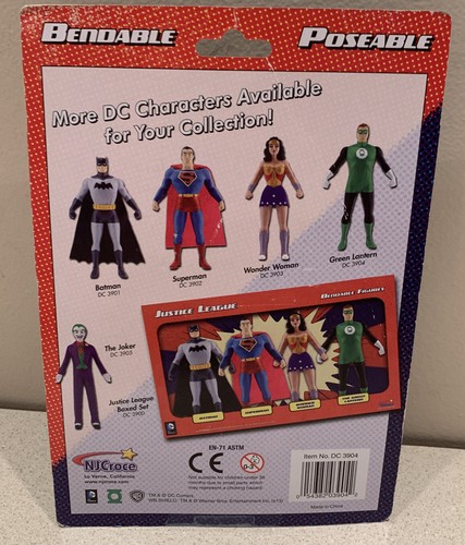 Green Lantern DC Comics Justice League Bendable Posable. New in Open Box. - Picture 2 of 4