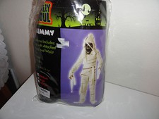 CHILD'S MUMMY HALLOWEEN COSTUME-SIZE MEDIUM FOR AGES 8-14