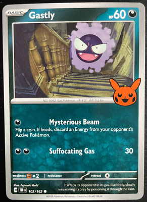 Gastly 102/162 Trick or Trade Booster Bundle 2024 Regular Gastly 102/162 Trick or Trade Booster Bundle 2024 Regular