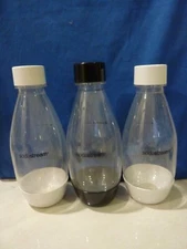 Soda-Stream Carbonating Water 0.5 Liter Bottles Extra Replacements Lot of 3 