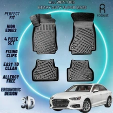 Custom Floor Mats Fits Audi A4 2020-2025 TPE Rubber All Weather Protect Liners
