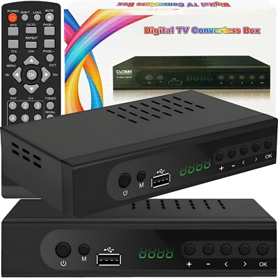 NEU FULL HD DVB-T2 Receiver TV DVB-T SCART HDMI USB HEVC H.265 TV Fernseher Reto