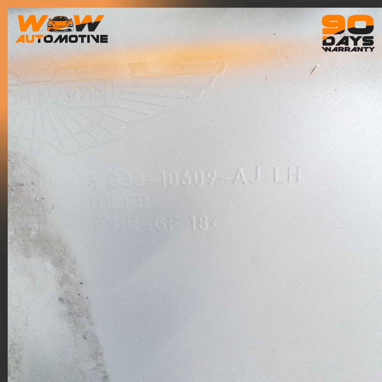 06-16 ASTON MARTIN V8 VANTAGE LEFT ROCKER PANEL MOULDING SILL WHITE OEM