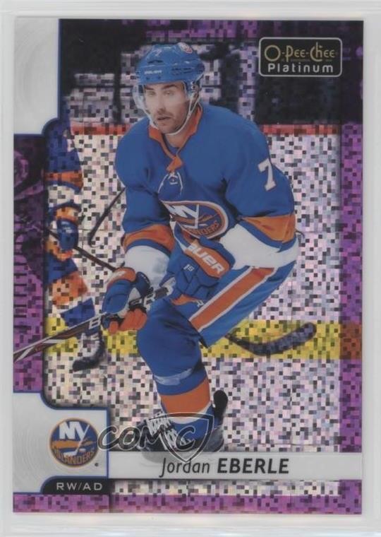 2017-18 O-Pee-Chee Platinum Violet Pixels Jordan Eberle #104 kr0