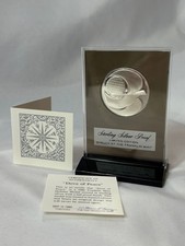 1980 Franklin Mint Sterling Silver Proof DOVE OF PEACE Holiday Medal