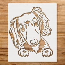 Dachshund Silhouette Home Decor Stencil for Pet Lovers - StencilAir