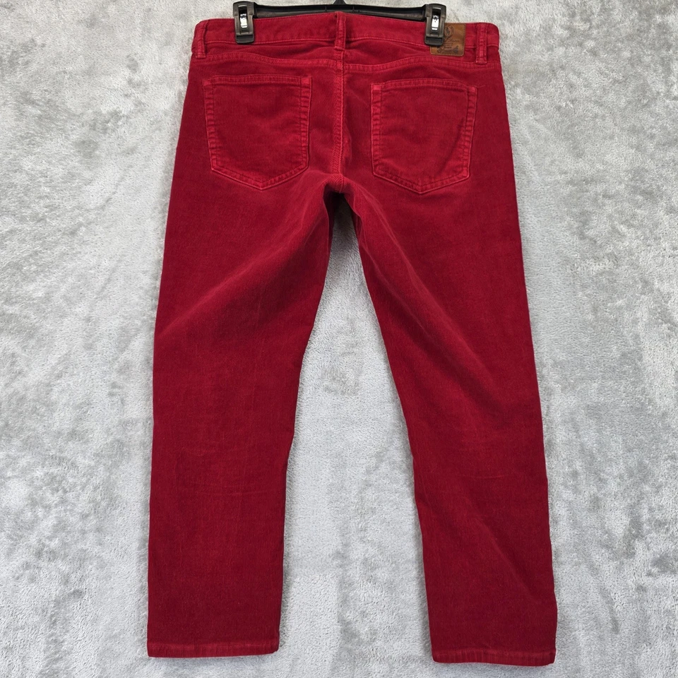 Ralph Lauren спортивные брюки женщин 12 красный вельвет 5 карманов эластичной прямой ноги - Изображение 2 из 4