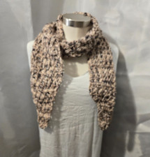 New Soft Cotton Long Neck Scarf Multifunctional Shawl Warp Handmade Crocheted