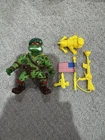 Complete Vintage TMNT Teenage Mutant Ninja Turtles Green Beret Raph 1991