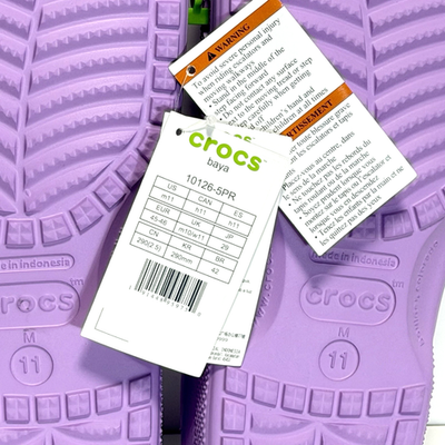 Crocs Baya Clogs Orchid Adult Size Men 11 Women 13 Purple  display picture 1