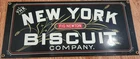 Vintage Ande Rooney New York Biscuit Fig Newton Porcelain Metal Sign