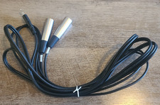 Hosa 3.5mm Male TRS to Dual XLR Male Stereo Breakout Y-Cable 3 m