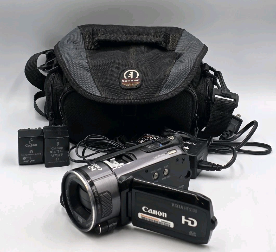 Canon HF S100 Camcorder Black for sale online