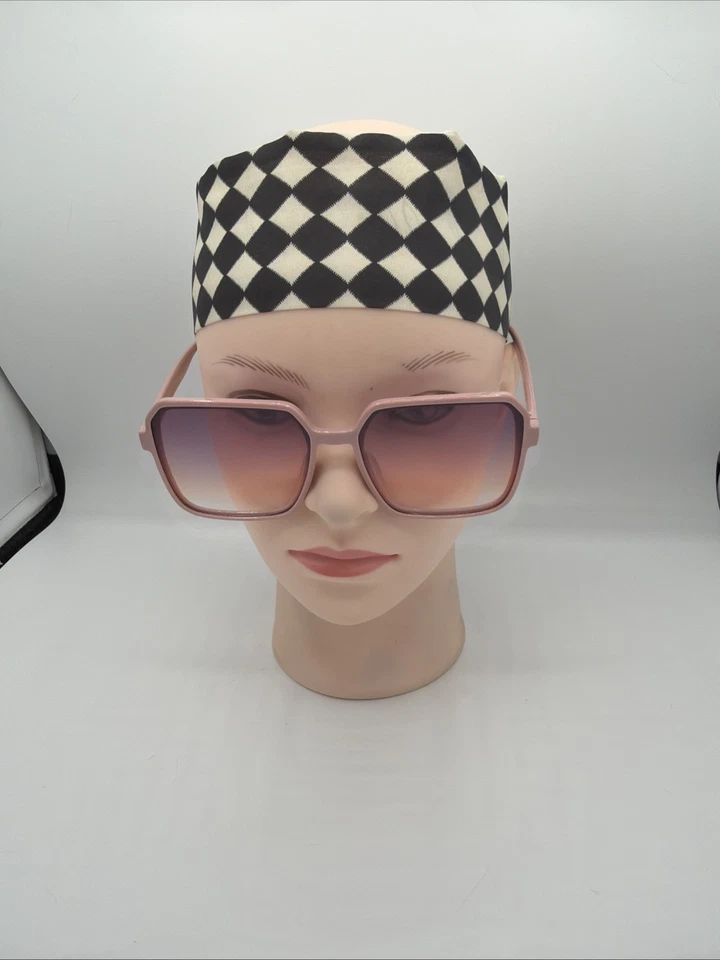 Lunettes De Soleil Femme Carrées Rose Verre Rose Dégradé Oversize Élégantes S84 - Photo 3/4