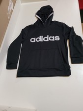 Adidas Boys Size 10/12 Pullover Black Hoodie