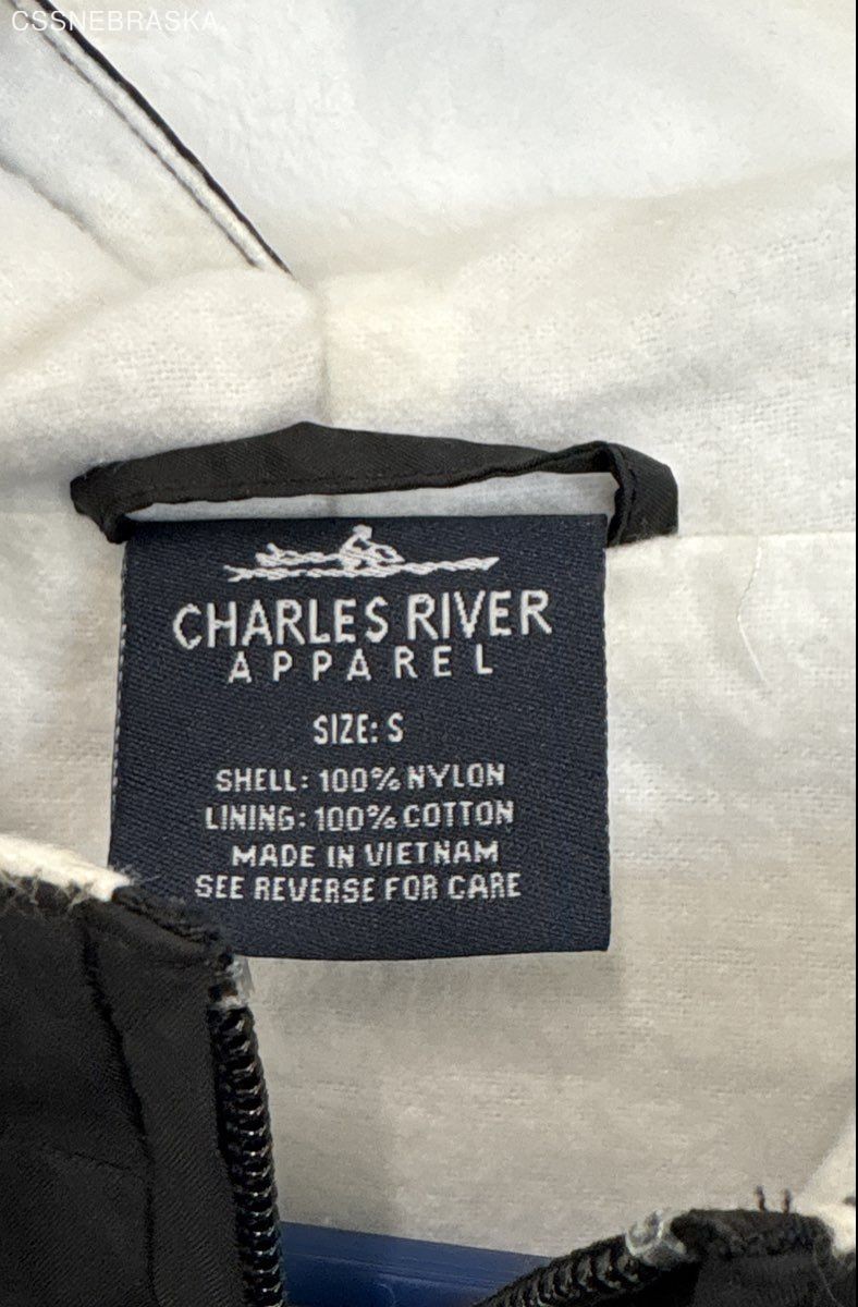 Charles River Black Zip Pullover Windbreaker Jack… - image 6